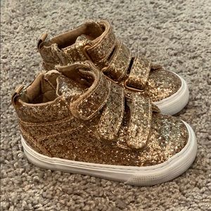 Rose Gold Sparkle High Tops